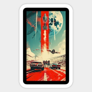 70s Sci-Fi Art Sticker